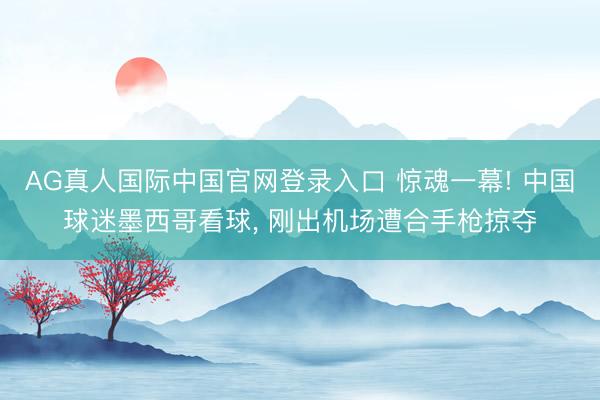 AG真人国际中国官网登录入口 惊魂一幕! 中国球迷墨西哥看球， 刚出机场遭合手枪掠夺